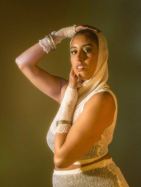 LEA SET - Top, mitten & capuche